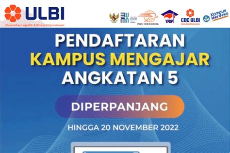 Perpanjangan Pendaftaran Program Kampus Mengajar Angkatan 5 Bisnis