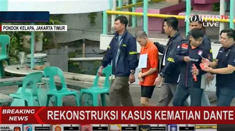 Polisi Siapkan 49 Reka Adegan Rekonstruksi Kematian Dante Dengan