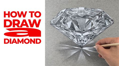 How To Draw A Diamond Anyone Can Do This Youtube