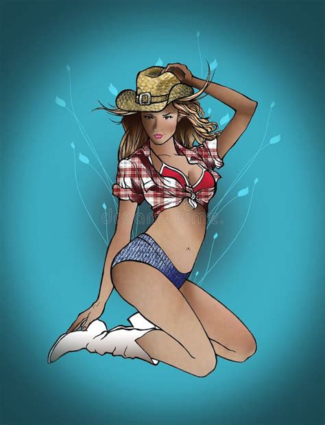 Cowgirl Stock Illustrationer Vektorer And Clipart 2136 Stock Illustrationer