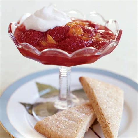 Orange Almond Shortbread With Strawberry Compote Recipe Melissa Clark