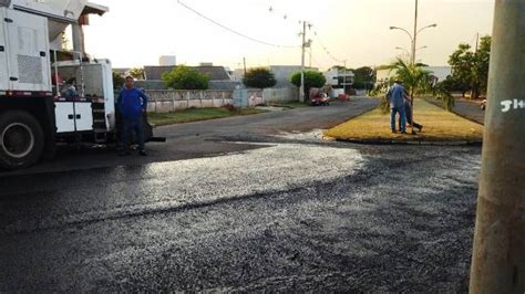 Goionews Retomada As Obras De Micro Revestimento Asf Ltico Em Goioer