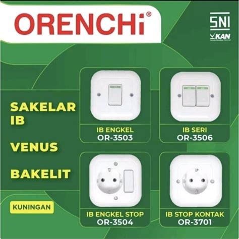 Jual Ib Saklar Radium Orenchi Ib Seri Ib Engkel Ib Engkel Stop