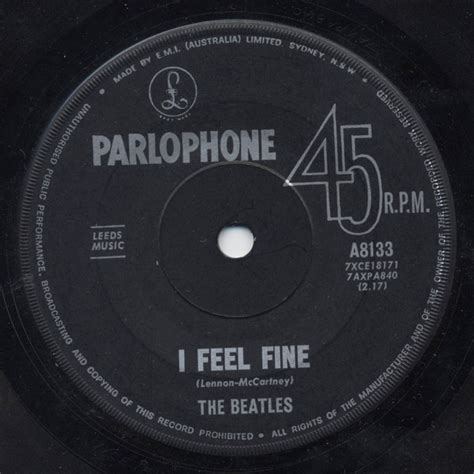 The Beatles I Feel Fine Vinyl Discogs