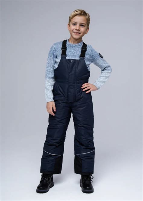 Купить полукомбинезон утепленный детский «вежливые мишки» темно-синий в ...