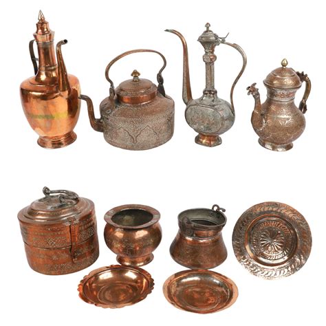 Copper And Copper Clad Chased Metal Items - Jan 09, 2024 | William