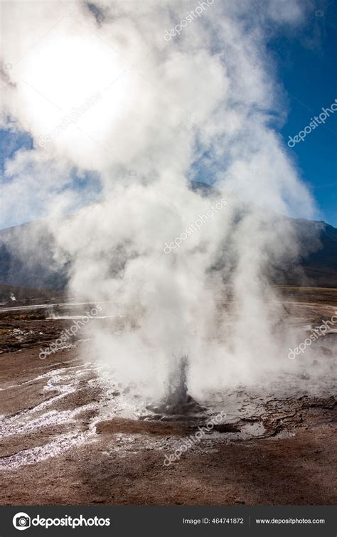 Dawn Geysers Geothermal Steam Vents Tatio Geyser Field 4500M 14764Ft ...