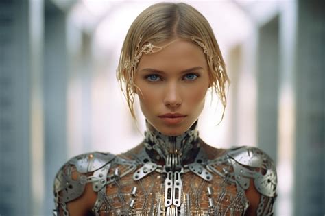 Premium Ai Image A Cyborg Female