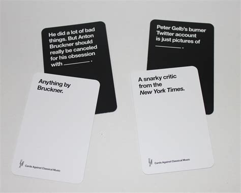 Cards Against Classical Music Vol Van Magazine