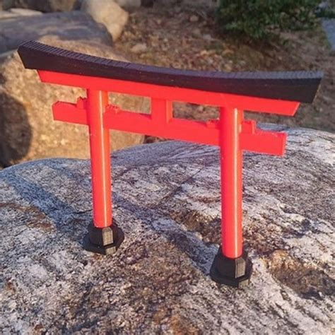 Jual Miniatur Diorama Gerbang Jepang Torii Gate Skala 164 Warna