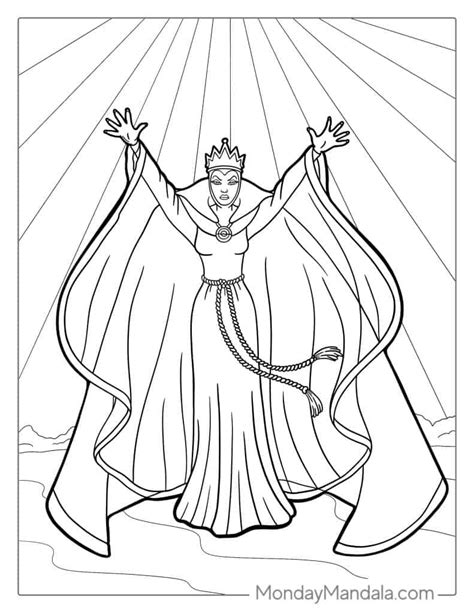 Disney Evil Queen Coloring Pages Sketch Coloring Page