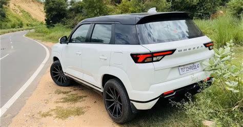 Maruti Brezza Modified To Look Like Range Rover Evoque Techno Blender