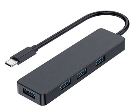 USB HUB Type C 4 Port Gembird 4 x USB 3 1 Black Анхоч