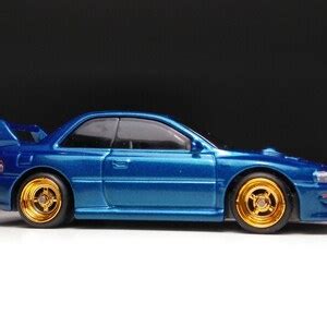 Subaru Impreza Wrx Sti Hot Wheels Custom Real Rubber Tires Etsy