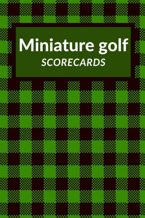 Miniature Golf Scorecards Mini Golf Score Sheets Record Book For Mini