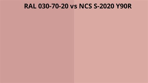 Ral 030 70 20 Vs Ncs S 2020 Y90r Ral Colour Chart Uk