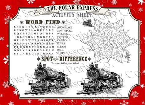 Polar Express Train Coloring Pages