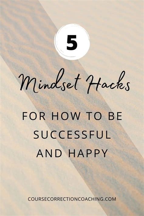 The Words 5 Mindset Hacks For How To Be Successful And Happy