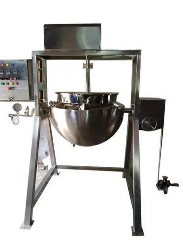 Stainless Steel Pharmaceutical Tilting Paste Kettle 200 Litre Hour At