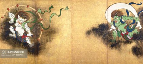 Raijin Is A God Of Lightning Thunder And Storms In The Shinto Religion