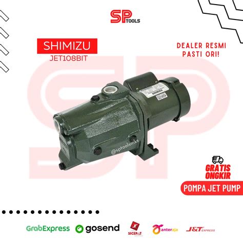 Jual POMPA AIR SHIMIZU SEMI JET PUMP JET108BIT JET 108 BIT JET 180