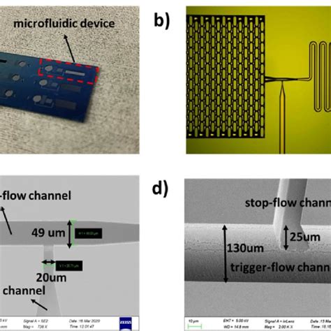 The microfluidic device fabricated by the two-step silicon etching ...