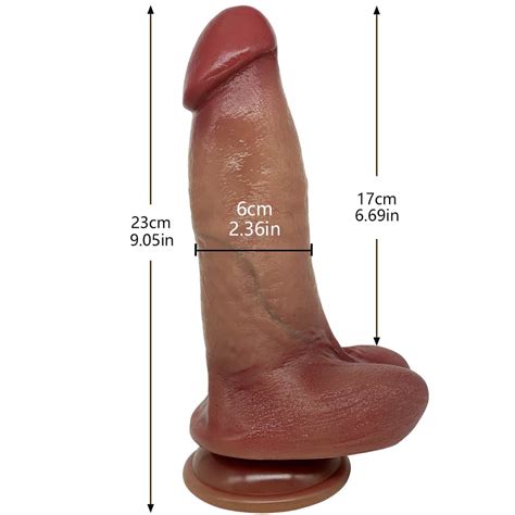 1pc Female Masturbator Realistic Dildo Huge 23cm Soft Silicone Big