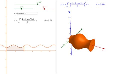 Volume Del Solido Di Rotazione Geogebra