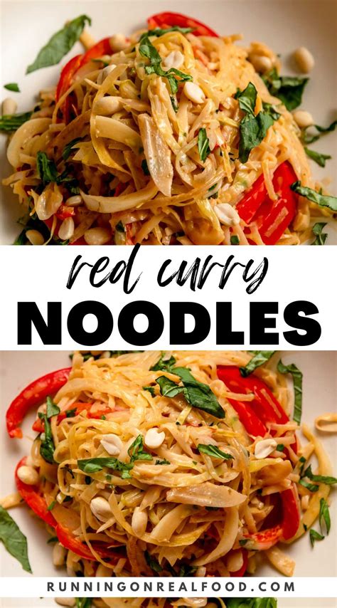 Thai Red Curry Noodles Running On Real Food