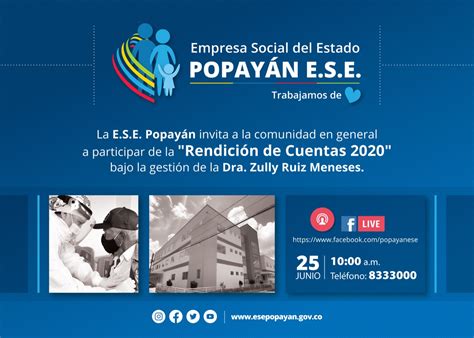 Rendici N De Cuentas Empresa Social Del Estado Popay N