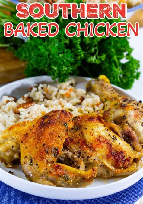 Southern Baked Chicken - Spicy Southern Kitchen