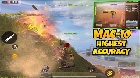 MAC 10 HAS THE HIGHEST HIPFIRE ACCURACY IN COD MOBILE 22 KILLS