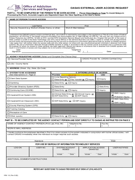 Fillable Online Oasas Ny Form Irm Fill Out And Use This Pdf Fax Email