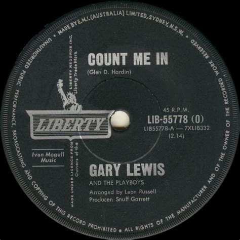 Count Me In Little Miss Go Go By Gary Lewis And The Playboys Single