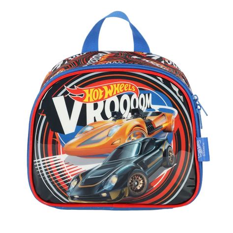 Kit Bolsa Escolar Infantil Lancheira E Estojo Hot Wheels Vermelho Maloa Loja Virtual