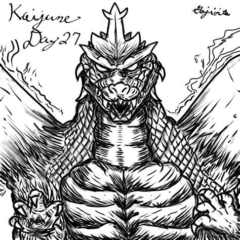 Kaijune Day 27 Spacegodzilla By Gojira Kun92 On Deviantart