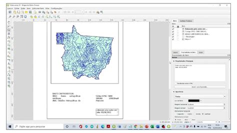 COMPOSITOR DE IMPRESSÃO DO QGIS Adição de Formas Textos e Seta Norte