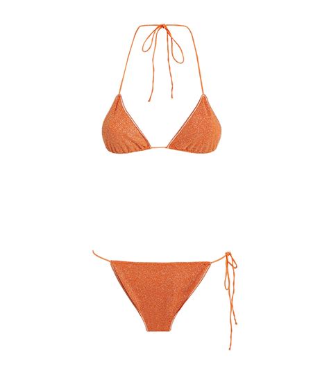 Womens Os Ree Orange Shine Micro Bikini Harrods Uk