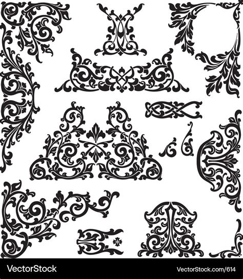 Classic Ornaments Royalty Free Vector Image Vectorstock