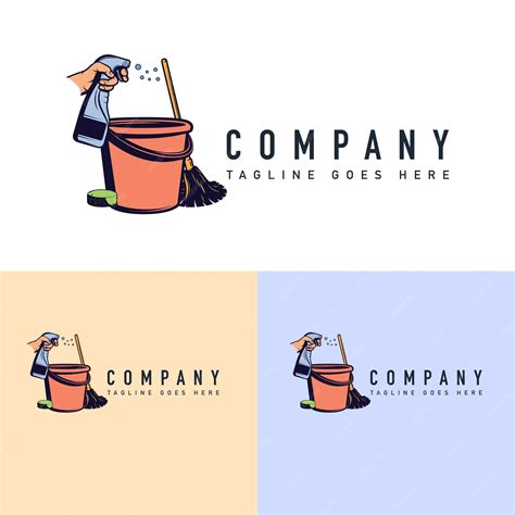 Modèle De Conception De Logo D'entreprise De Nettoyage Illustration