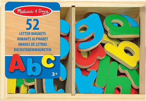 Melissa Doug Wooden Alphabet Magnets In A Box Uppercase And