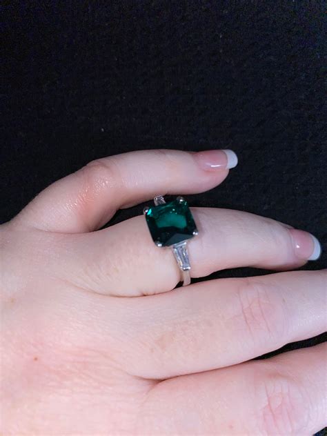 Green Emerald Ring - Etsy