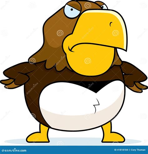 Angry Cartoon Hawk stock vector. Illustration of frown - 41818184