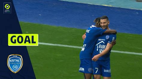 Goal Yoann TOUZGHAR 37 ESTAC ESTAC TROYES MONTPELLIER HÉRAULT SC