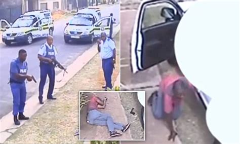 Police Execution Of Armed Robber Is Caught On Camera In South Africa