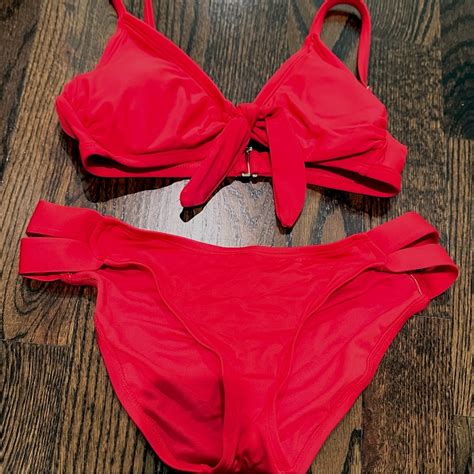 Kona Sol Red Bikini Set Gem