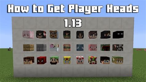 Minecraft - How To Get Player Heads in 1.13! | Minecraft, Minecraft ...