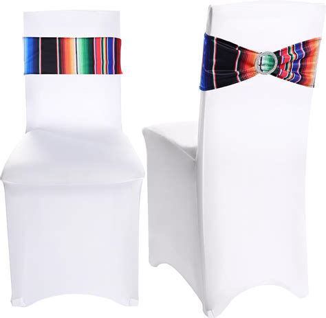 Amazon Newwiee 60 Pieces Mexican Theme Stretch Chair Sashes Dining