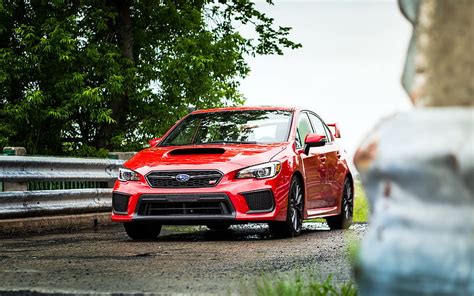 Subaru Impreza WRX STI 2018 Sports Sedan Red Impreza Japanese Cars