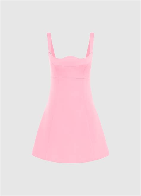 Jacinta Mini Dress Bubblegum Leo Lin® Official Website